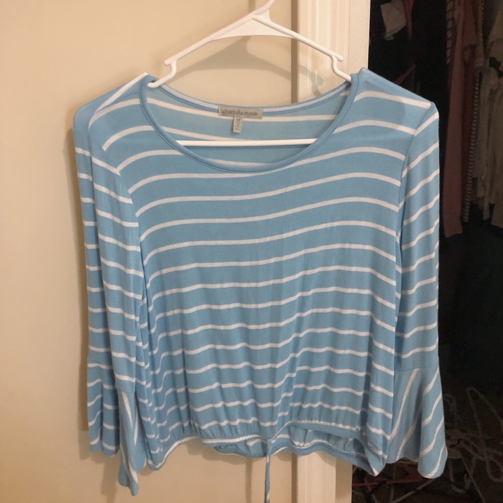 semi cropped long sleeve